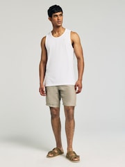 White/Grey/Navy/Blue Regular Fit 100% Cotton Vests 4 Pack - Image 3 of 14