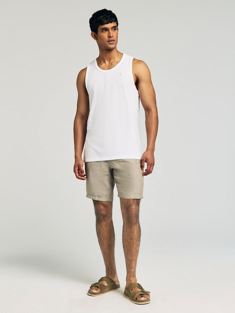 Blanc/Gris/Marine/Bleu - Lot de 4 gilets en 100% coton coupe régulière - Image 3 of 14