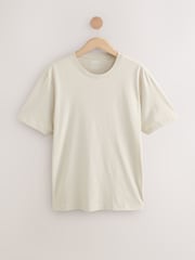 Grey/Pink/Ecru/Green Regular Fit T-Shirts 4 Pack - Image 16 of 20