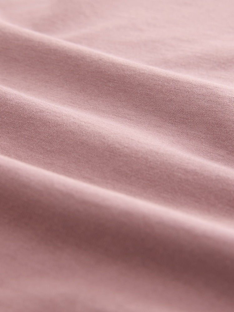 Gris/Rose/Écru/Vert - Ajustement régulier - T-shirt en coton 100% 4 Paquet - Image 9 of 10