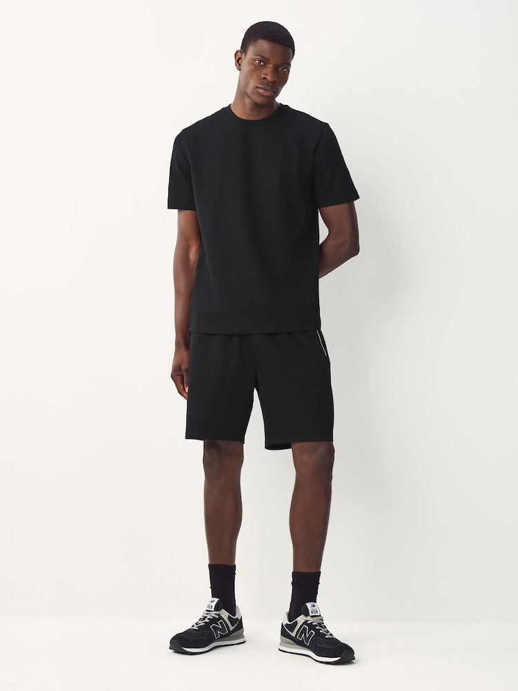 Black/Light Grey/Neutral Stone - 100% Cotton Co-ord T-Shirts And Shorts Set 3 Pack - Bild 2 von 13