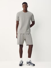 Black/Light Grey/Neutral Stone - 100% Cotton Co-ord T-Shirts And Shorts Set 3 Pack - Bild 4 von 13