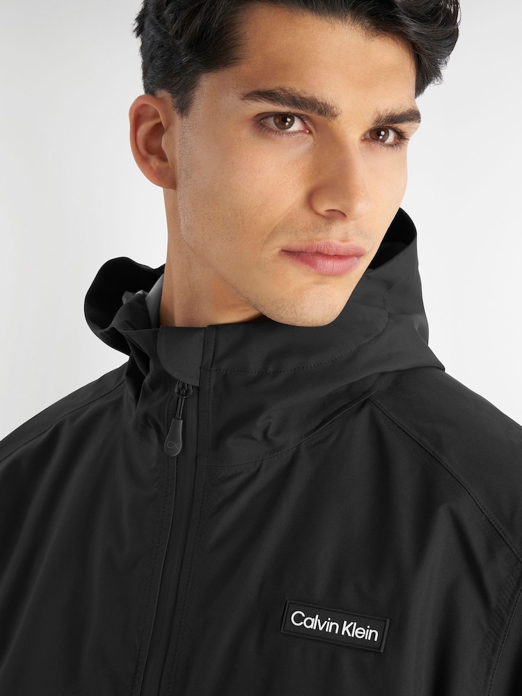 Calvin Klein Golf Feather Dry 15K Hooded Waterproof Jacket - Image 3 of 9