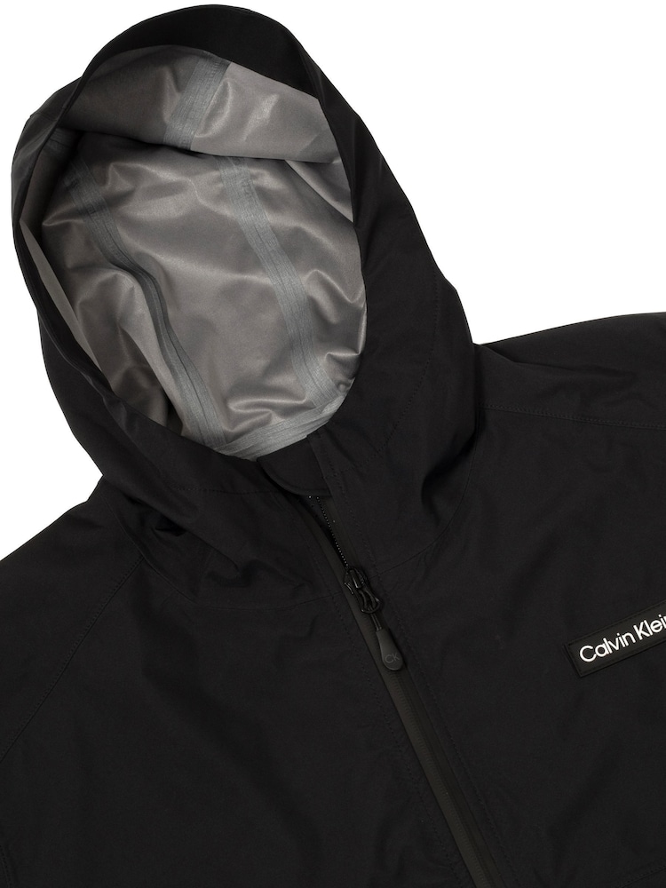 Calvin Klein Golf Feather Dry 15K Hooded Waterproof Jacket - Image 7 of 9