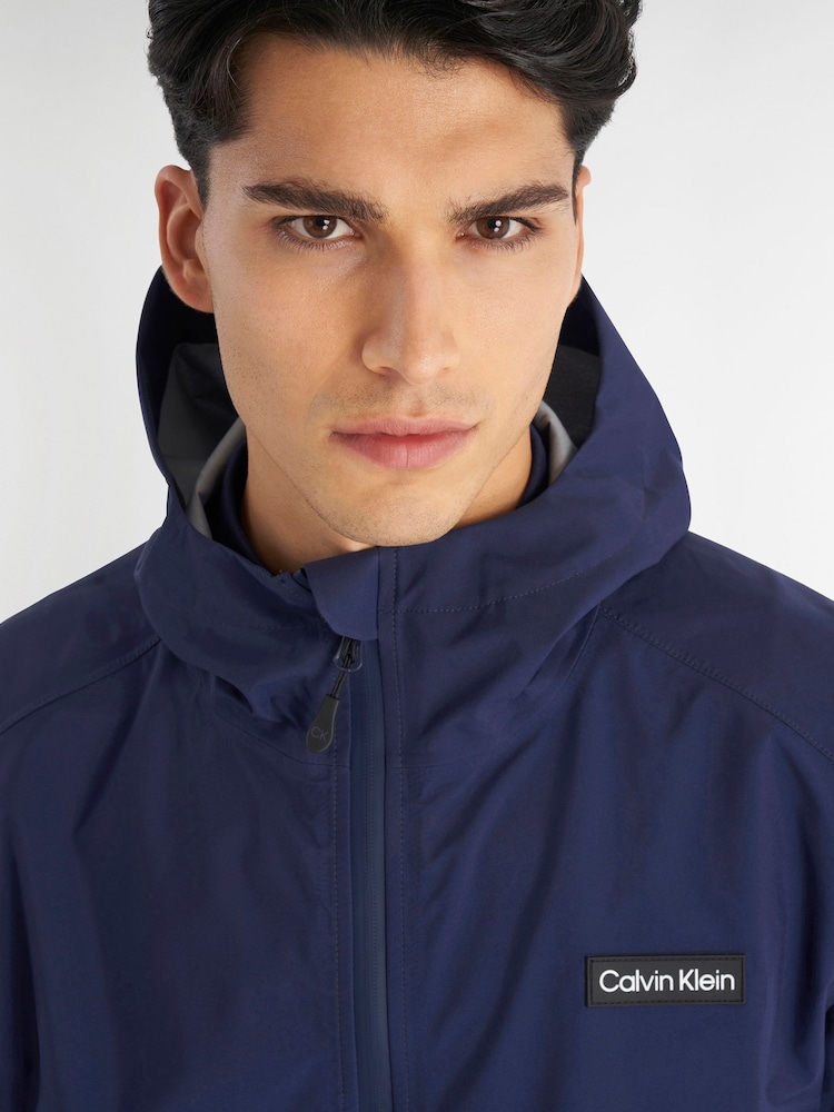Calvin Klein Golf Feather Dry 15K Hooded Waterproof Jacket - Image 3 of 9