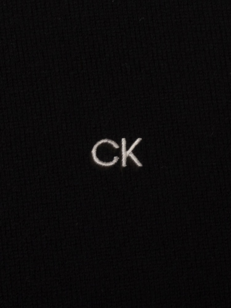 Calvin Klein Golf Cashmere Quarter Zip Black Sweater - Image 8 of 8