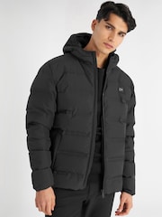 Calvin Klein Golf Down Hooded Black Jacket - Image 1 of 10