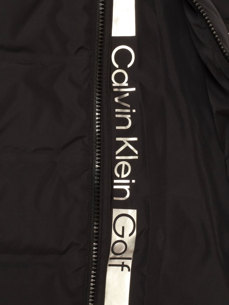 Calvin Klein Golf Down Hooded Black Jacket - Image 10 of 10