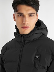 Calvin Klein Golf Down Hooded Black Jacket - Image 3 of 10