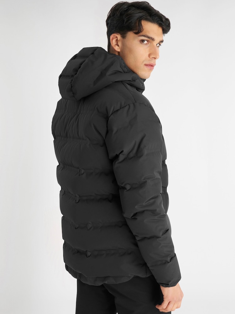 Calvin Klein Golf Down Hooded Black Jacket - Image 4 of 10