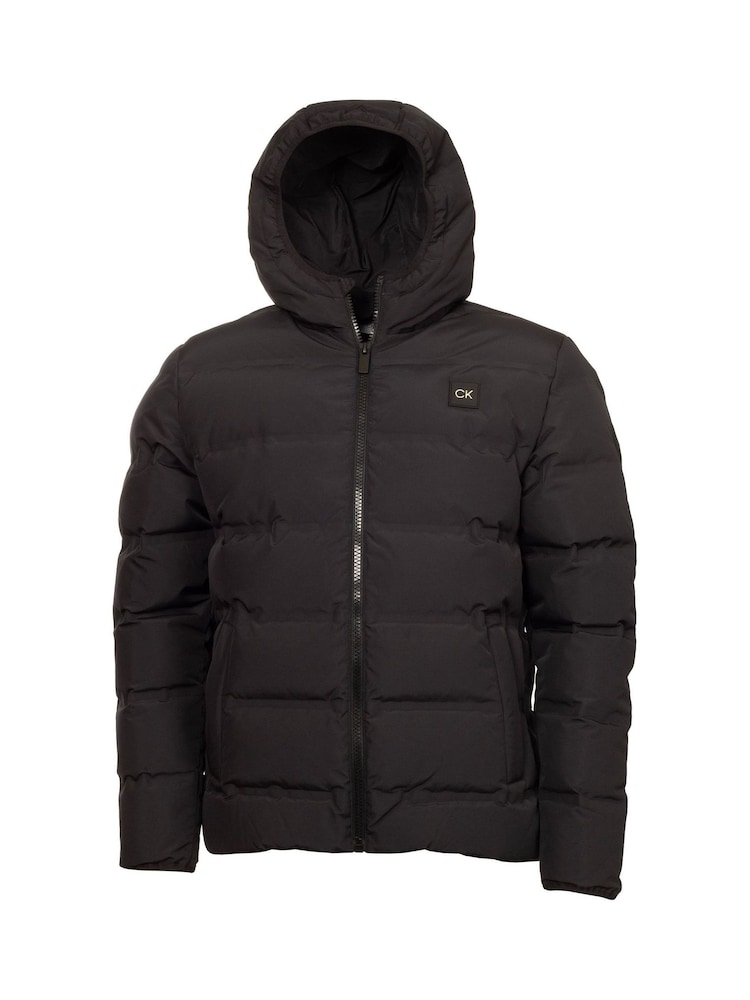 Calvin Klein Golf Down Hooded Black Jacket - Image 5 of 10