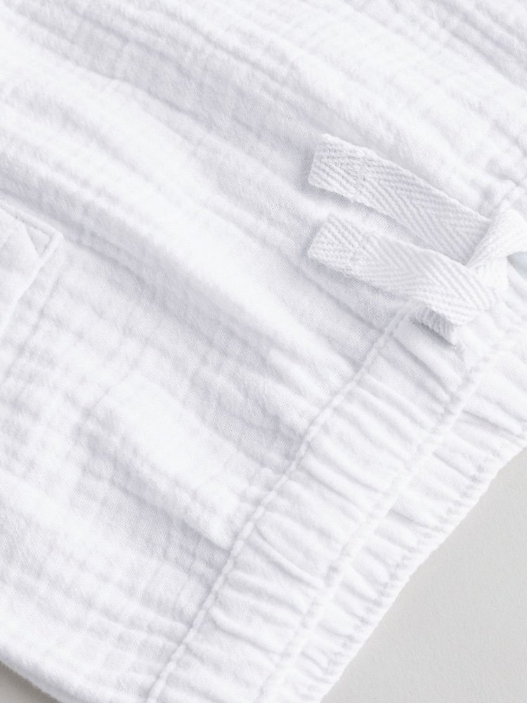 White Cheesecloth Baby 100% Cotton Top and Shorts Set (0mths-2yrs) - Image 11 of 11 White Cheesecloth Baby 100% Cotton Top and Shorts Set (0mths-2yrs) - Image 11 of 11