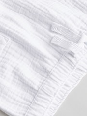 Weiß, Cheesecloth - Babyset aus 100 % Baumwolle mit Oberteil und Shorts (0M.–2J.) - Bild 14 von 14