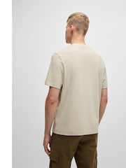 Natural - BOSS Relaxed Fit Logo T-Shirt - Imagen 2 de 5