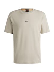 Natural - BOSS Relaxed Fit Logo T-Shirt - Imagen 5 de 5
