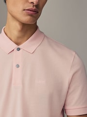 BOSS Pink Pallas Regular Fit Polo Shirt - Image 3 of 5