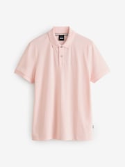 BOSS Pink Pallas Regular Fit Polo Shirt - Image 5 of 5