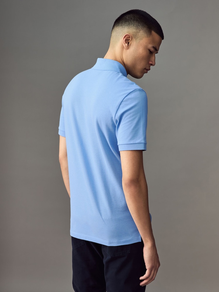BOSS Blue Dark Pallas Regular Fit Polo Shirt - Image 2 of 4