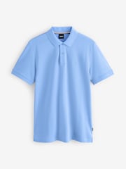 BOSS Blue Dark Pallas Regular Fit Polo Shirt - Image 4 of 4