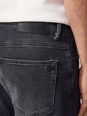 BOSS Black Tapered Fit Comfort Stretch Denim Jeans - Image 4 of 6