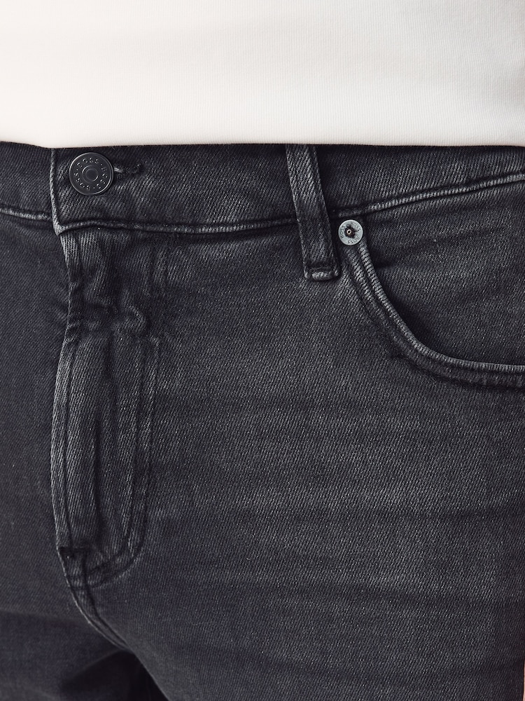 BOSS Black Tapered Fit Comfort Stretch Denim Jeans - Image 5 of 6