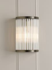 Laura Ashley Matt Antique Brass Sutton 1 Light Wall Light - Image 1 of 6