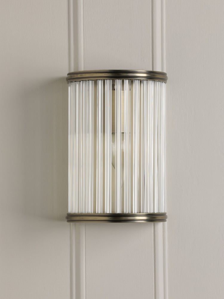 Laura Ashley Matt Antique Brass Sutton 1 Light Wall Light - Image 2 of 6