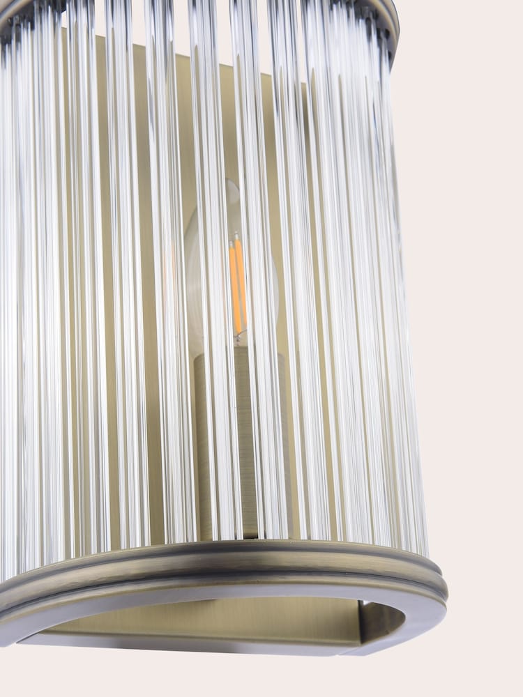 Laura Ashley Matt Antique Brass Sutton 1 Light Wall Light - Image 6 of 6