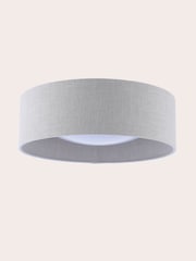 Laura Ashley Oatmeal Bacall 2 Light Flush Ceiling Light - Image 3 of 4