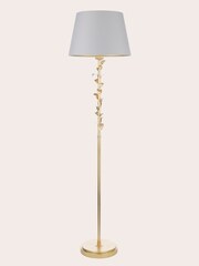 Laura Ashley Gold Leaf Halton Floor Lamp - Image 5 of 8