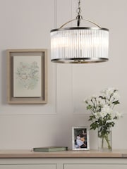 Laura Ashley Matt Antique Brass Sutton 3 Light Pendant Light - Image 1 of 6