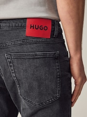 HUGO Grey Extra Slim Fit Stretch Denim Jeans - Image 4 of 6