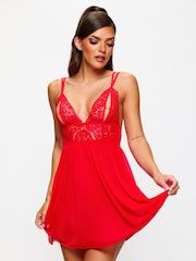 Ann Summers Red Diamond Heart Chemise Slip - Image 1 of 5