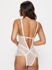 Blanco - Ann Summers Exuberant Lace and Mesh Bodysuit - Imagen 2 de 5