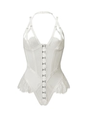 Blanco - Ann Summers Exuberant Lace and Mesh Bodysuit - Imagen 5 de 5