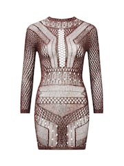 Ann Summers Brown Jewelled Janelle Dress - Image 5 of 5