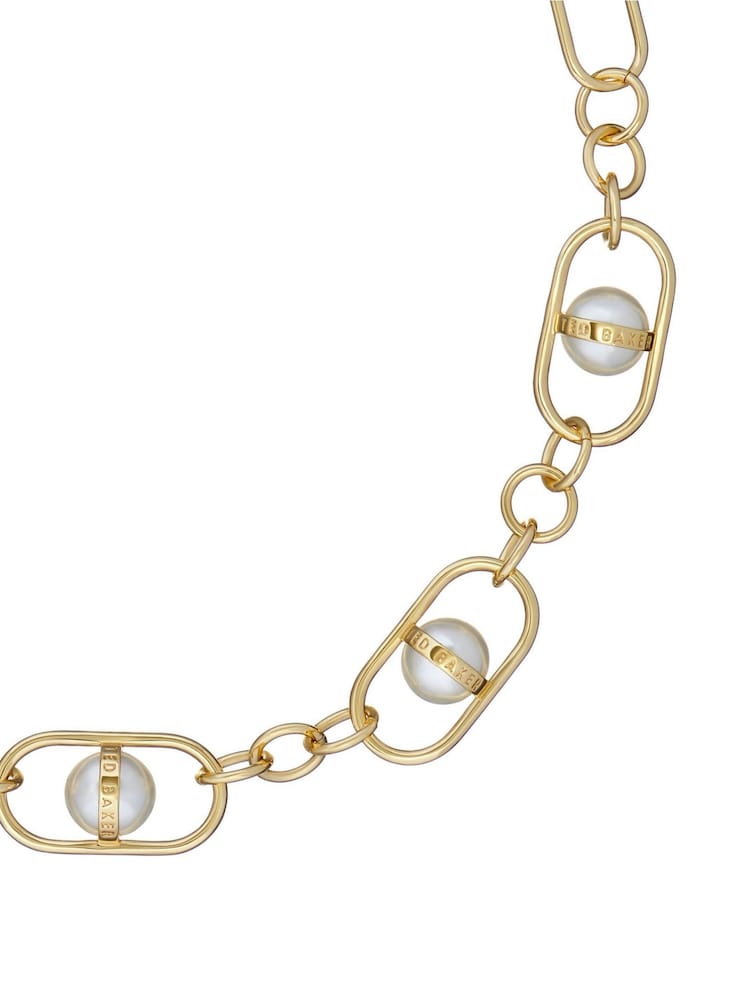 Ted Baker PERRIET: Statement Pearl Chain Necklace - Image 3 of 3