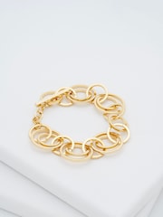 Ted Baker Gold Tone HULIE: Multi Hoop Adjustable Bracelet - Image 1 of 5