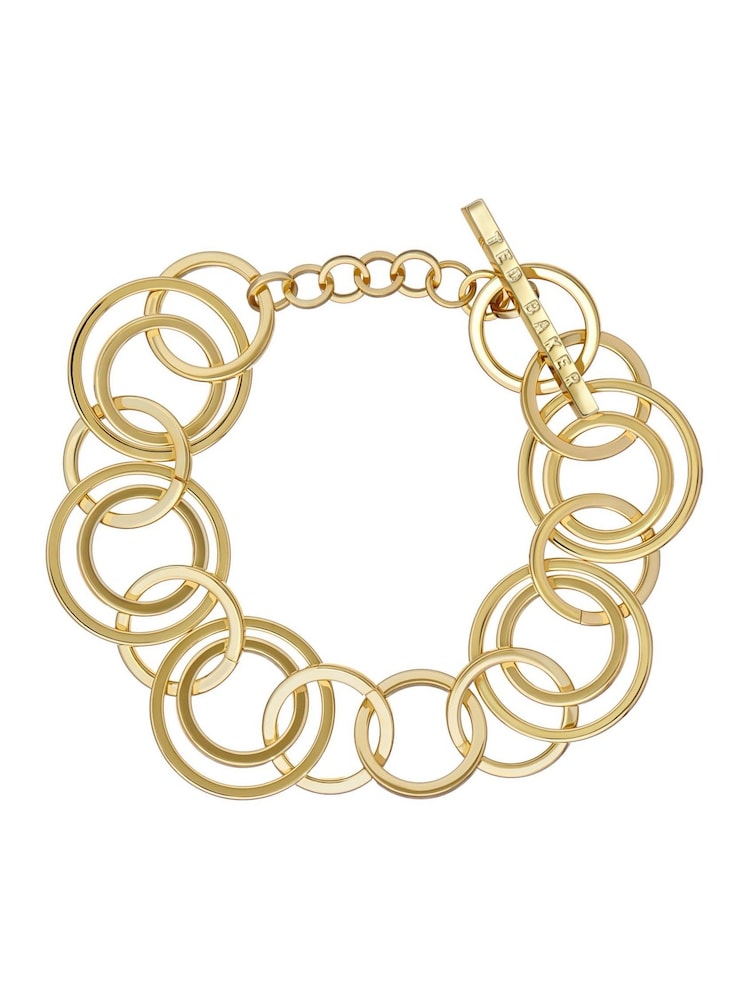 Ted Baker Gold Tone HULIE: Multi Hoop Adjustable Bracelet - Image 2 of 5