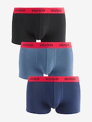 HUGO Logo Waistband Cotton Boxers 3 Pack - Изображение 1 из 4