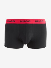 HUGO Logo Waistband Cotton Boxers 3 Pack - Изображение 4 из 4