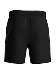 HUGO Black Frame Logo Relaxed Fit Shorts - Image 6 of 8