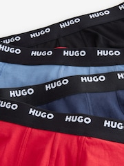 HUGO Natural Logo Waistband Cotton Boxers 5 Pack - Image 6 of 6
