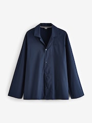 BOSS Blue Logo Embroidered Stretch Poplin Pyjamas - Image 2 of 5