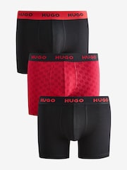 HUGO Logo Waistband Cotton Boxers 3 Pack - Bild 1 von 4