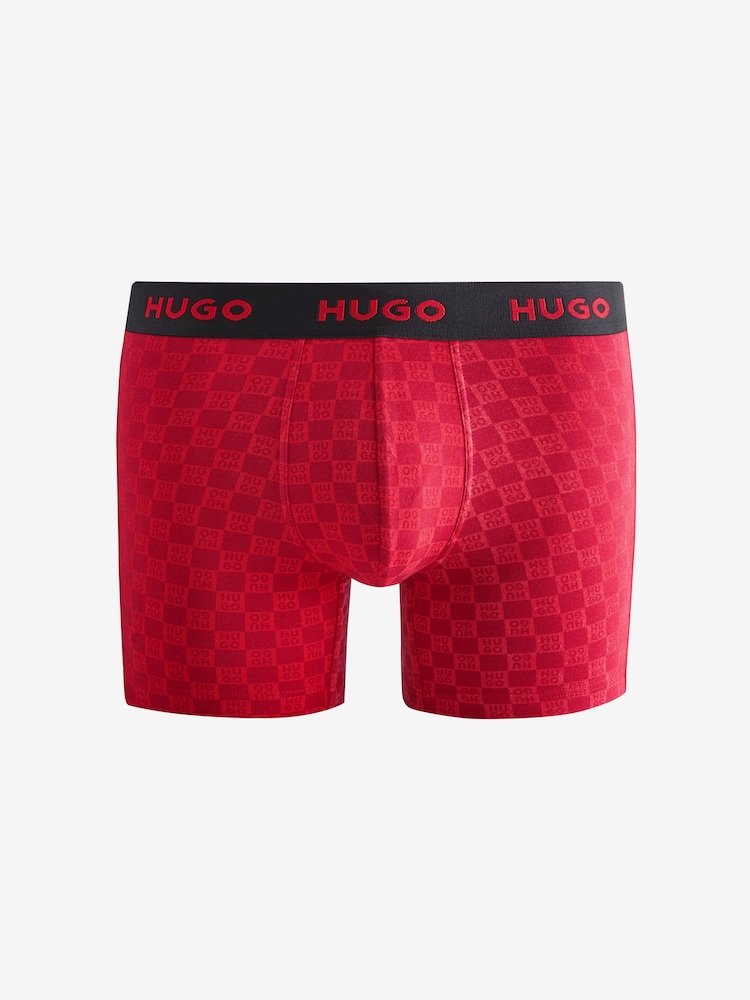 HUGO Logo Waistband Cotton Boxers 3 Pack - Bild 4 von 4