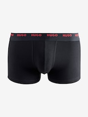 HUGO Natural Logo Waistband Cotton Boxers 5 Pack - Image 6 of 7