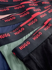 HUGO Natural Logo Waistband Cotton Boxers 5 Pack - Image 7 of 7
