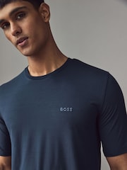 BOSS Blue Short Jersey Pyjamas Set - Image 4 of 8