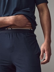 BOSS Blue Short Jersey Pyjamas Set - Image 5 of 8